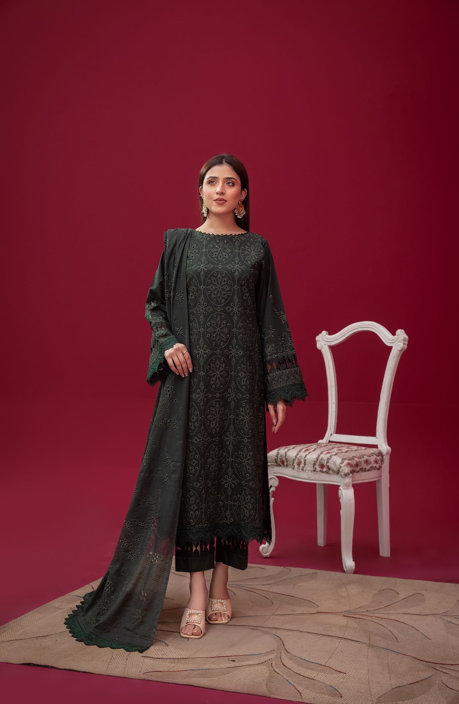 Luxury Embroidered Lawn Vol-01 By Waresha