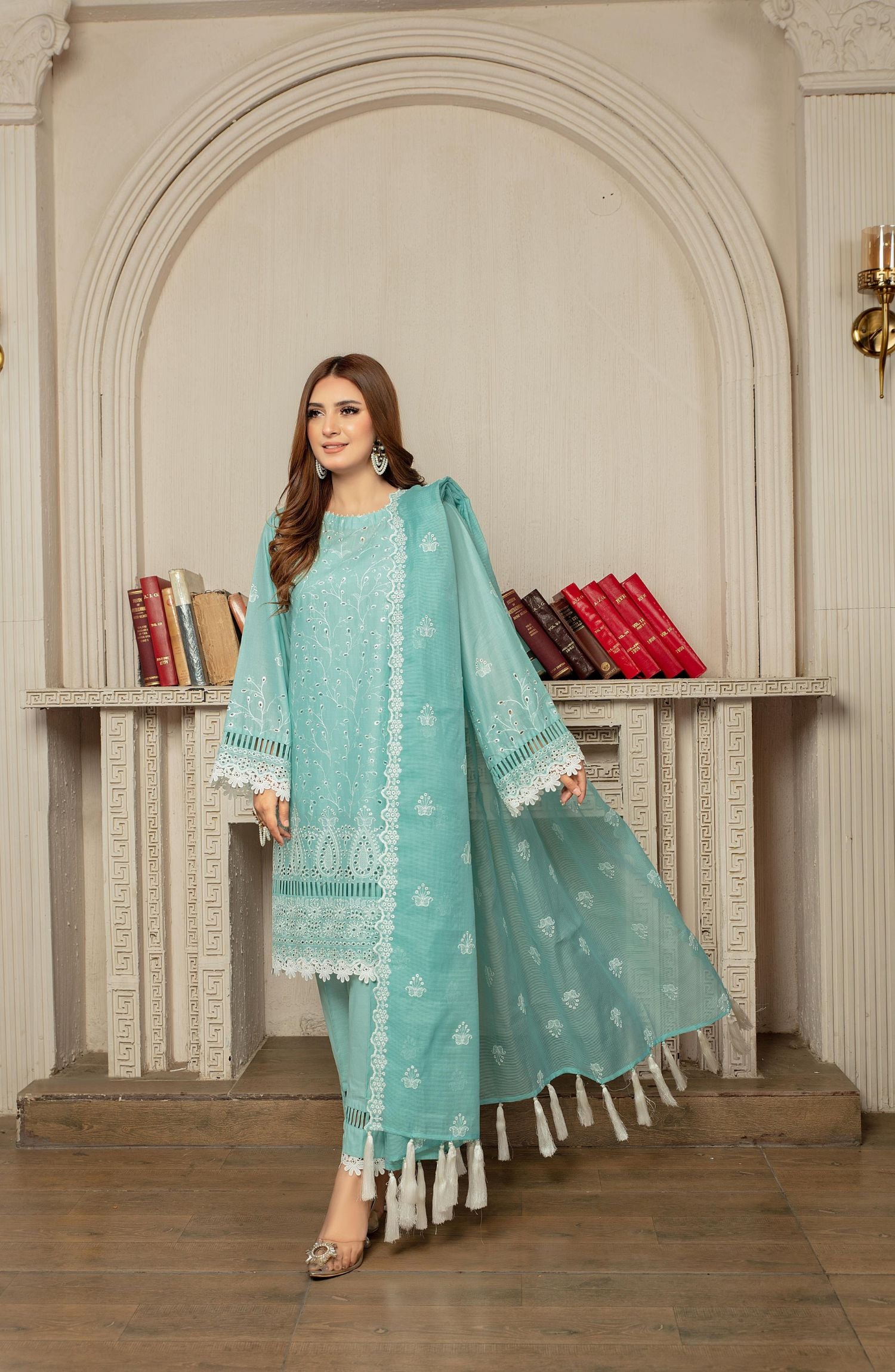 Luxury Embroidered Lawn Vol-02 By Waresha