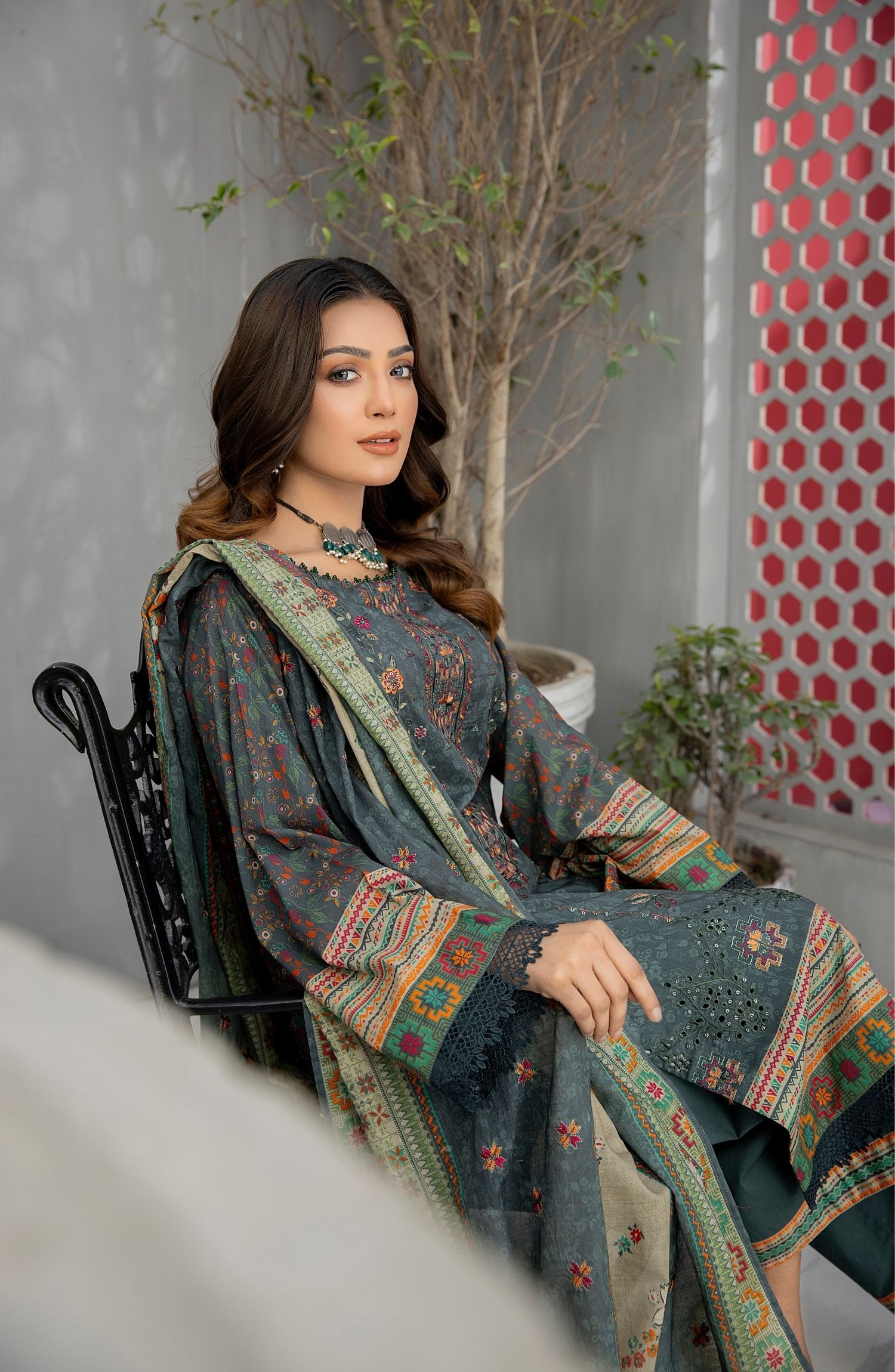 Luxury Embroidered Lawn Vol-08 By Waresha